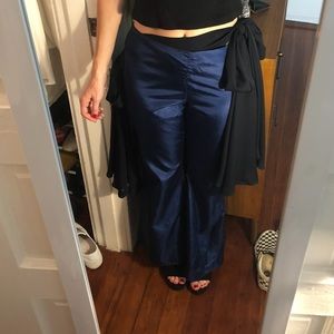 Rosie Assoulin Bell Bottom Pants w/ side tie